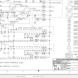 Link-Belt HTC-1190 Hydraulic and Electrical Diagrams