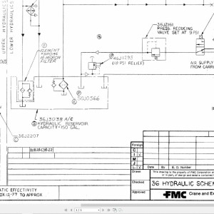 Link-Belt HTC-50W Electrical and Hydraulic Diagram