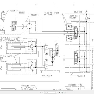 Link-Belt HTC-8640HL Electrical and Hydraulic Diagram