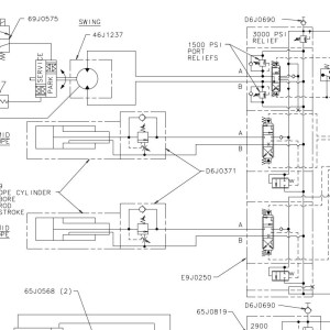 Link-Belt HTC-8649 Electrical and Hydraulic Diagram