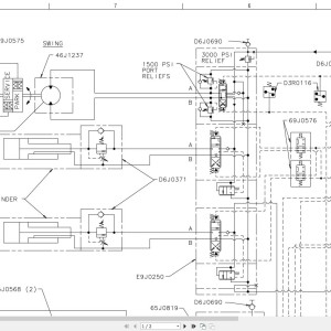 Link-Belt HTC-8660 Electrical and Hydraulic Diagram