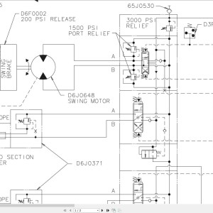 Link-Belt HTC-8665XLB Electrical and Hydraulic Diagram