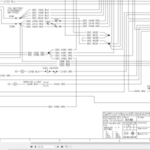 Link-Belt HTC-8670LB Electrical and Hydraulic Diagram