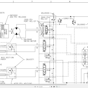 Link-Belt HTC-8675 Electrical and Hydraulic Diagram