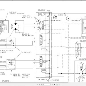 Link-Belt HTT-8650XXLB Electrical and Hydraulic Diagram