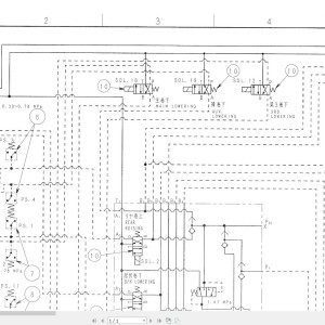 Link-Belt LS-108H II Electrical and Hydraulic Diagram