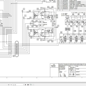 Link-Belt LS-278H Electrical and Hydraulic Diagram