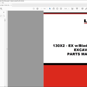 Link Belt 130X2 EX W Blade LC Parts Manual 2207