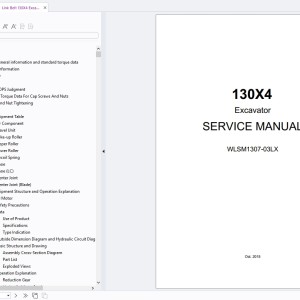 Link Belt 130X4 Service Manual WLSM1307-03LX