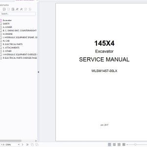 Link Belt 145X4 Service Manual WLSM1457-00LX