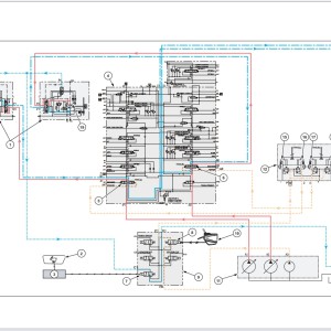 Link Belt 245X4 Hydraulic & Electrical Schematic