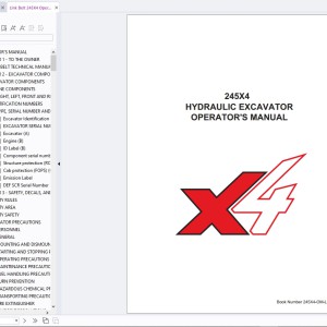 Link Belt 245X4 Operator's Manual 245X4-OM-LXG-00