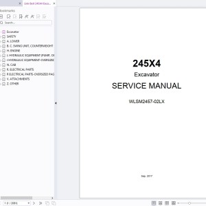 Link Belt 245X4 Service Manual WLSM2457-02LX