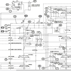 Link Belt 250X4LF Hydraulic & Electrical Schematic