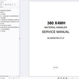Link Belt 380 X4MH Service Manual WLSM3807MH-01LX