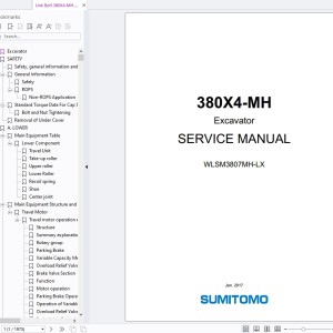 Link Belt 380X4-MH Service Manual WLSM3807MH-LX