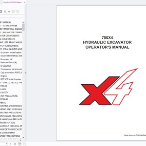 Link Belt 750X4 Operator's Manual 750X4-OM-LXG-00