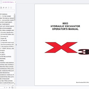 Link Belt 80X3 Operator's Manual 80X3-OM-LXG-02