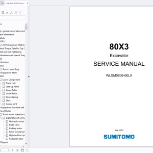 Link Belt 80X3 Service Manual WLSM0806-00LX