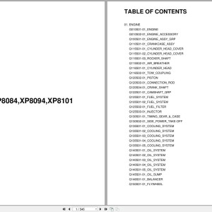 LS XP Series XP8084 XP8094 XP8101 Parts Catalog PDF