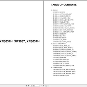 LS XR3000 Series XR3032 XR3032H XR3037 XR3037H Parts Catalog PDF
