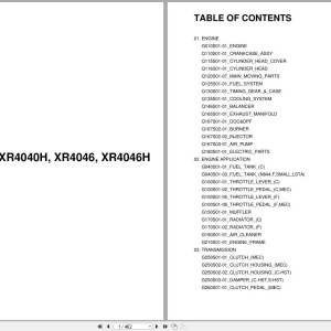 LS XR4000 Series XR4040 XR4040H XR4046 XR4046H Parts Catalog PDF