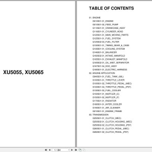 LS XU5000 Series XU5055 XU5065 Parts Catalog PDF