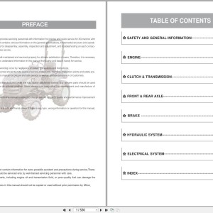 LS XG3000 Series Service Manual Hydraulic Electrical Diagrams