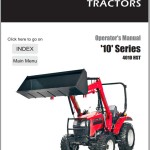 Mahindra 10 Series 4010 HST Operator Manual