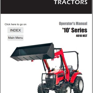 Mahindra 10 Series 4010 HST Operator Manual