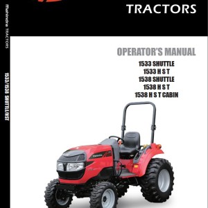 Mahindra 1533 1538 Shuttle HST Cabin Operator Manual