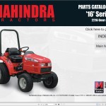 Mahindra 16 Series 2216 Gear HST Parts Manual