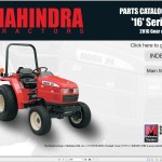 Mahindra 16 Series 2816 Gear HST Parts Manual