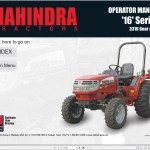 Mahindra 16 Series 3316 Gear HST Operator Manual