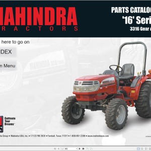 Mahindra 16 Series 3316 Gear HST Parts Manual