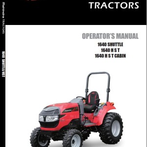 Mahindra 1640 Shuttle HST Cabin Operator Manual