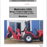 Mahindra 1710A 1710B 1710C Backhoe Operator Manual Parts Manual and Installation Instruction
