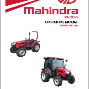 Mahindra 2538 HST Cab Operator Manual