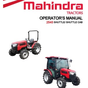 Mahindra 2545 Shuttle Cab Operator Manual