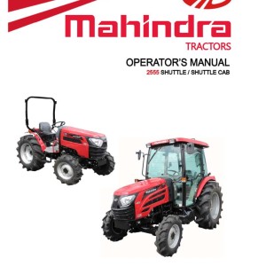 Mahindra 2555 Shuttle Cab Operator Manual