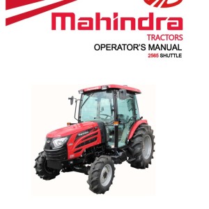 Mahindra 2565 Shuttle Operator Manual