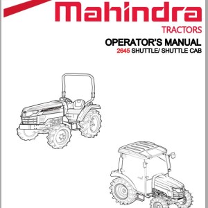 Mahindra 2645 Shuttle Cab Operator Manual
