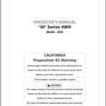 Mahindra 30 Series 4WD 4530 Operator Manual