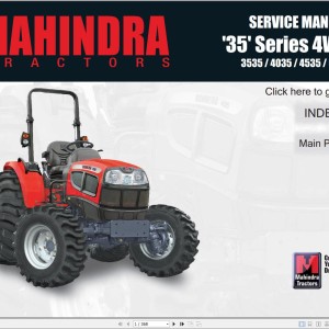 Mahindra 35 Series 4WD 3535 4035 4535 5035 Service Manual