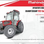 Mahindra 3540P 3550P PST Cabin TIER-4 Operator Manual