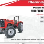 Mahindra 4540 4550 4WD TIER-4 Operator Manual
