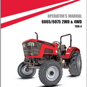 Mahindra 6065 6075 2WD 4WD TIER-4 Operator Manual