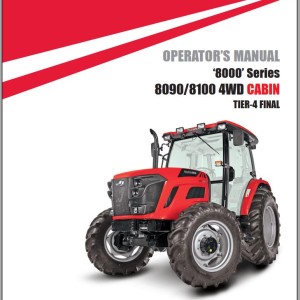 Mahindra 8000 Series 8090 8100 Cabin TIER-4 FINAL Operator Manual