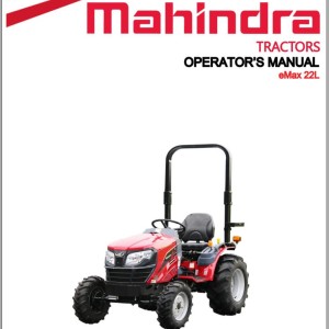 Mahindra eMax 22L Operator Manual