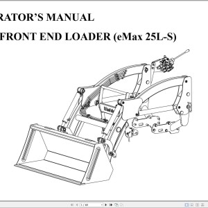 Mahindra eMax 25 L S Operator Manual